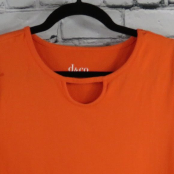 Women's Orange Short Sleeve Top - Picture 3 of 5